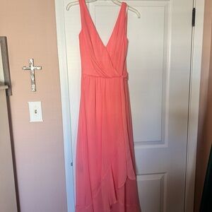 Elegant Pink Sleeveless Dress
